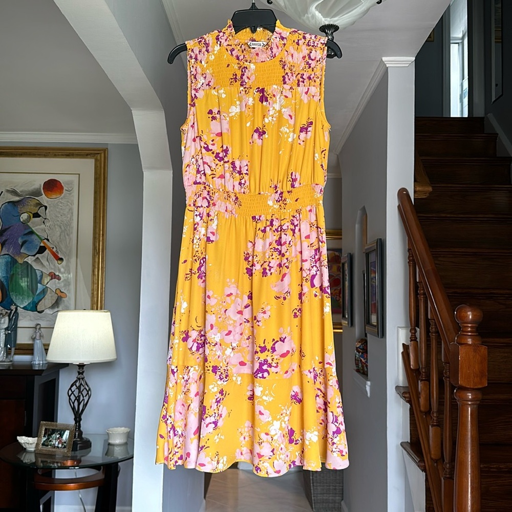 🎤 Pretty Nanette Lepore Floral Sleeveless Dress Sz 10